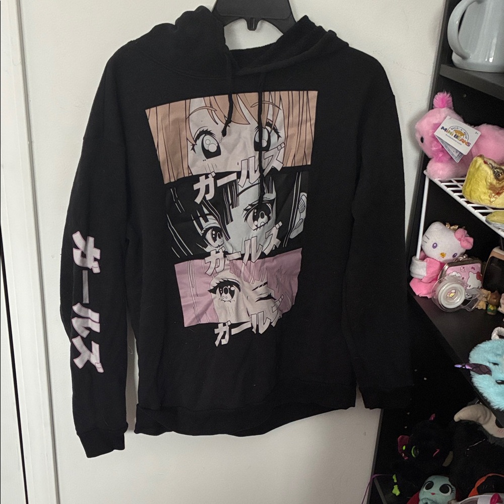 Anime girl eyes design w/ sleeves ガールズ